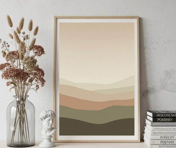 Neutral Japandi Landscape Wall Art