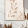 Download elegant minimalist botanical wall art in soft neutral watercolor tones. Scandinavian-inspired printable in 6 high-resolution sizes (A5–A0).