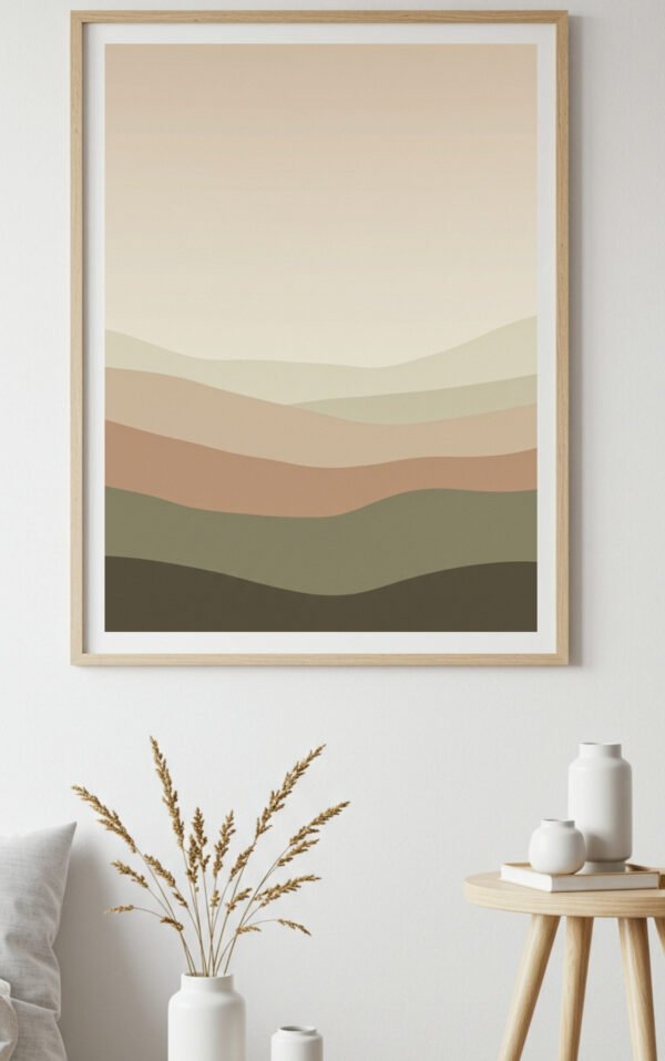 Neutral Japandi Landscape Wall Art