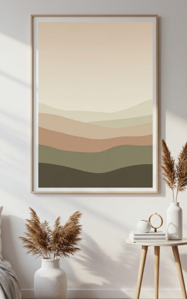 Neutral Japandi Landscape Wall Art