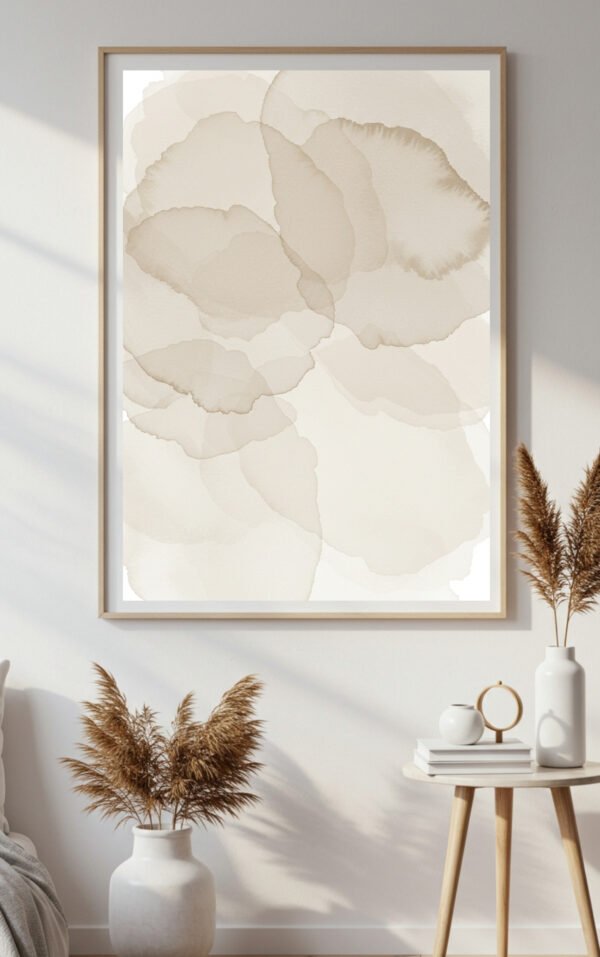 Soft Abstract Watercolor Wall Art