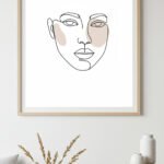 Minimalist Black & White Abstract Wall Art