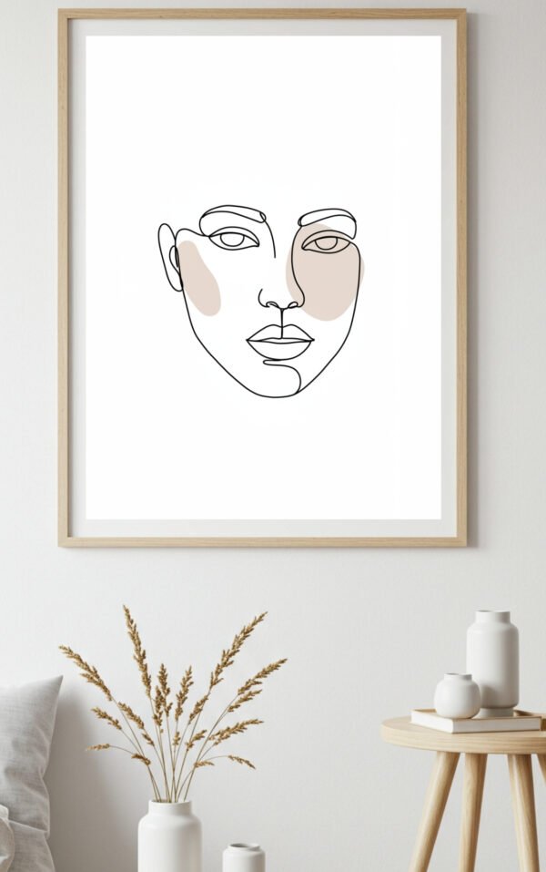 Minimalist Black & White Abstract Wall Art