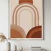 Neutral Boho Abstract Art for Home Decor