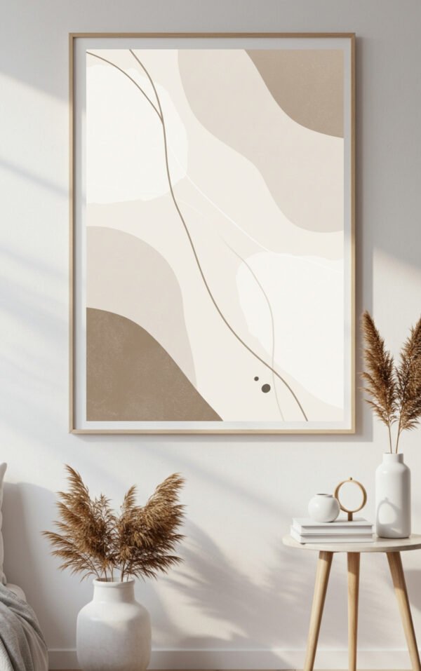 Beige, Taupe & Ivory Minimalist Neutral Wall Art