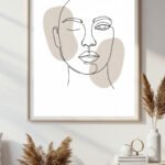 Minimalist Black & White Wall Print