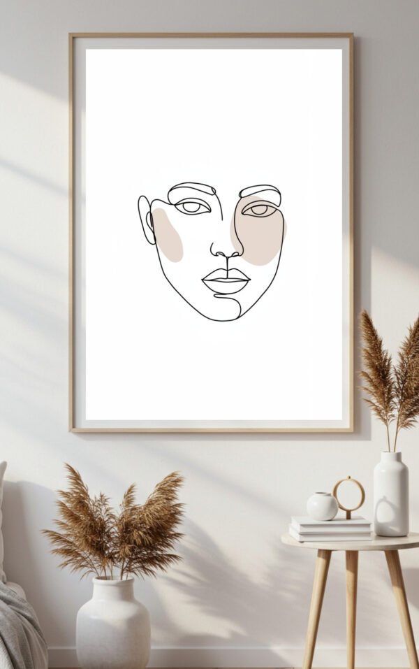 Minimalist Black & White Abstract Wall Art