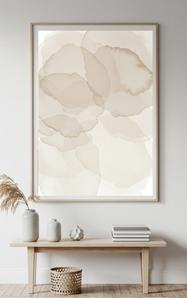 Soft Abstract Watercolor Wall Art