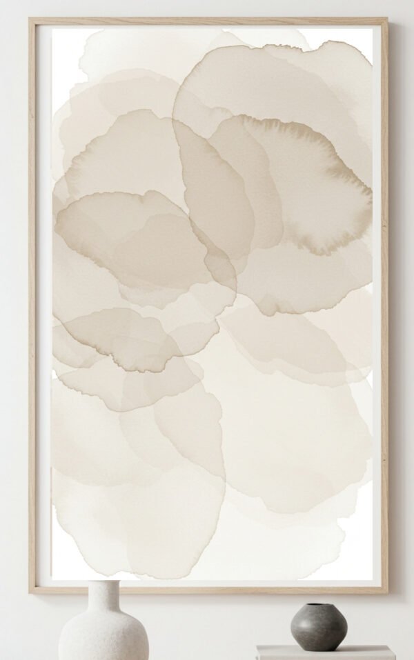 Soft Abstract Watercolor Wall Art
