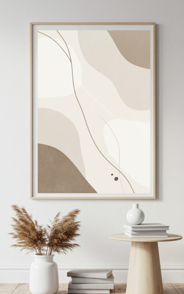 Beige, Taupe & Ivory Minimalist Neutral Wall Art