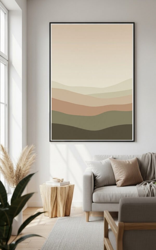 Neutral Japandi Landscape Wall Art