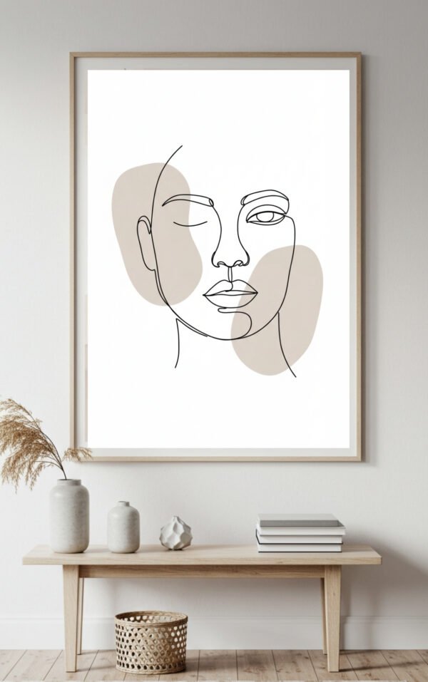 Minimalist Black & White Wall Print