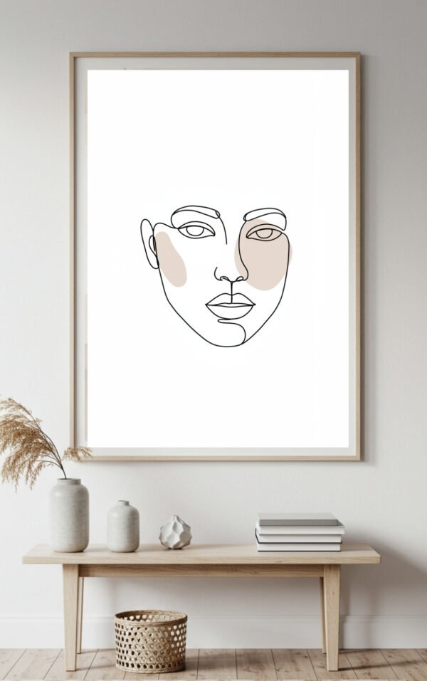 Minimalist Black & White Abstract Wall Art