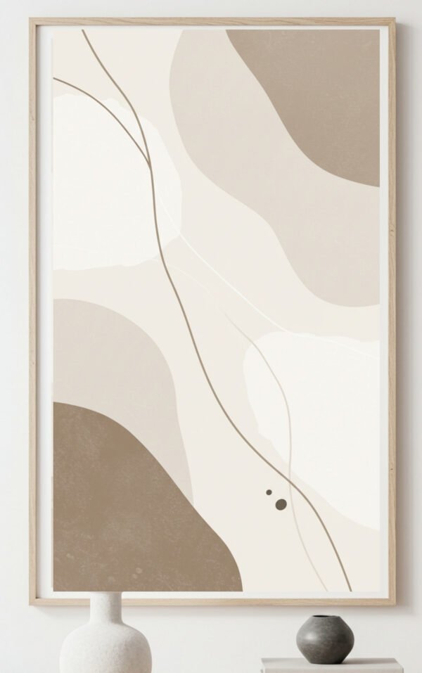 Beige, Taupe & Ivory Minimalist Neutral Wall Art