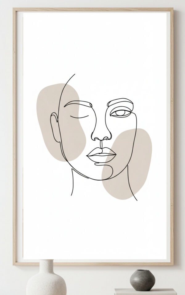 Minimalist Black & White Wall Print