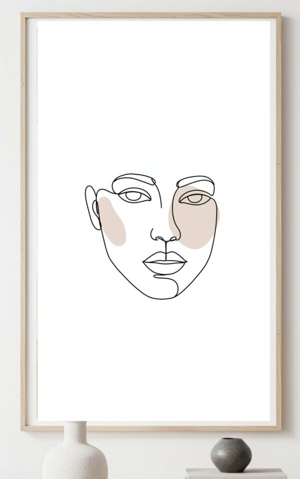 Minimalist Black & White Abstract Wall Art