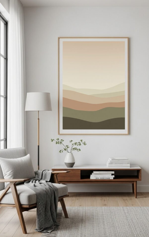 Neutral Japandi Landscape Wall Art