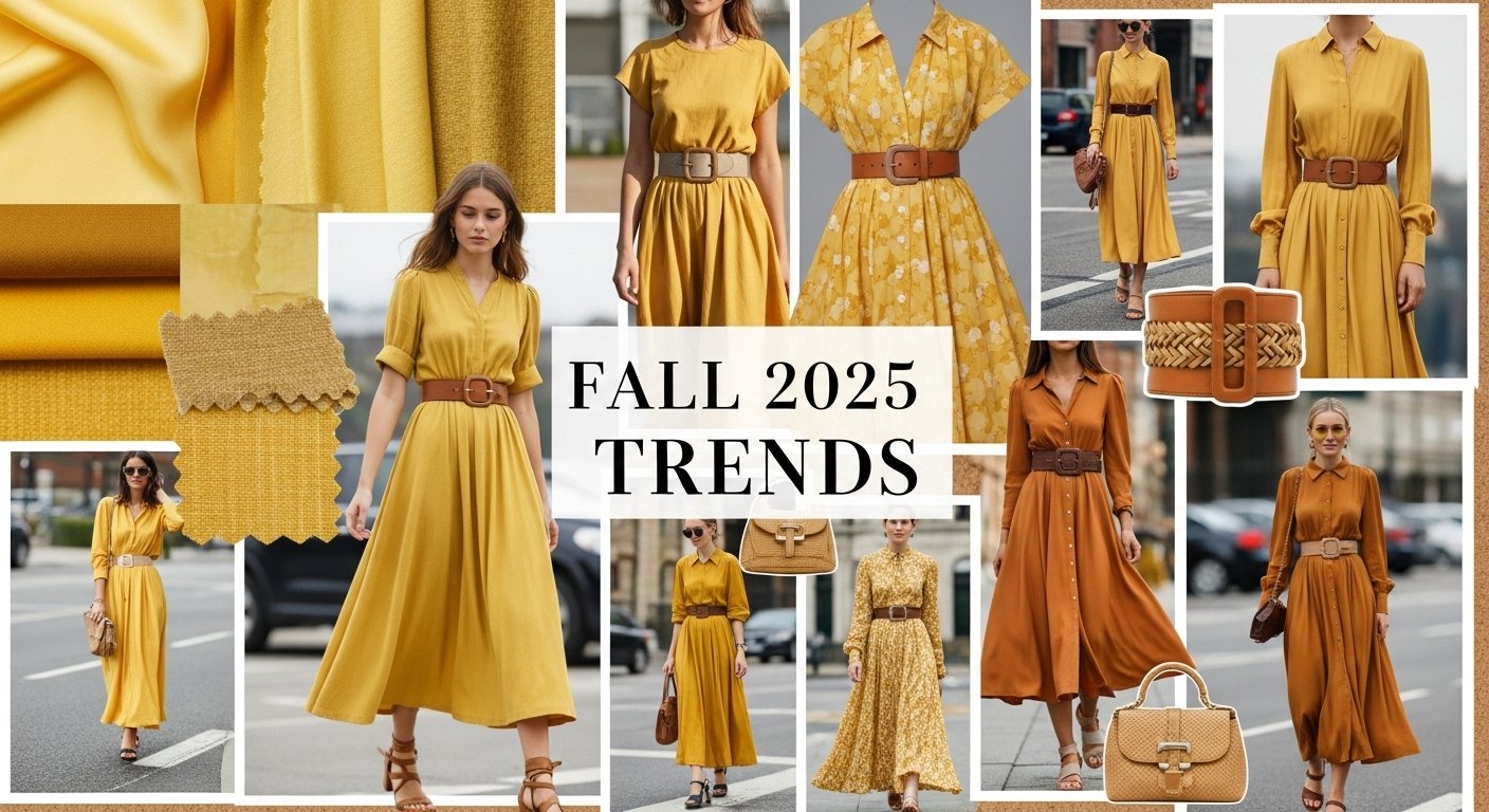 Amal Clooney Fall Look: Butter Yellow, Midis & Belts 2025