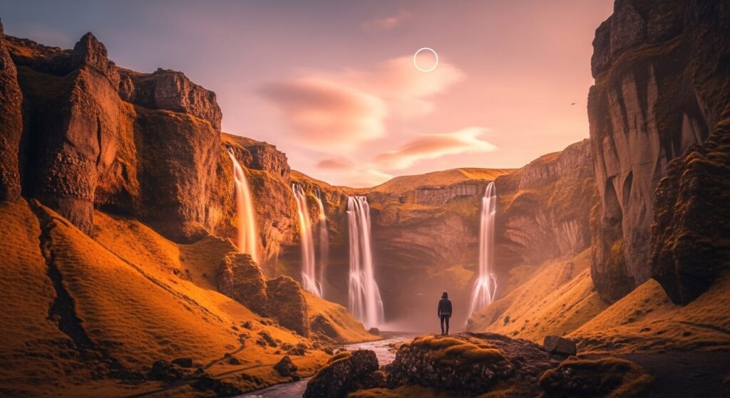 travel flatlay aesthetic, luxury travel essentials, blush and beige travel photography, digital glow passport flatlay, Pinterest travel hero image by artisan anthology