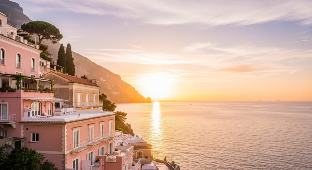 Iceland travel adventure 2025, luxury adventure tourism, blush sky Iceland waterfall, beige cliff travel inspiration, sustainable adventure lifestyle by artisan anthology