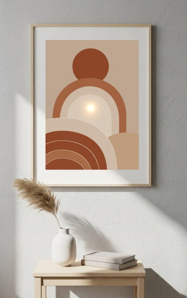 Warm Earthy Abstract Wall Decor