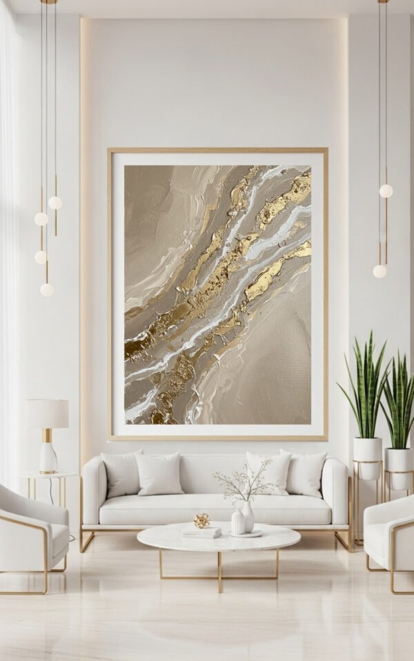 Textured Abstract Luxury Wall Art
