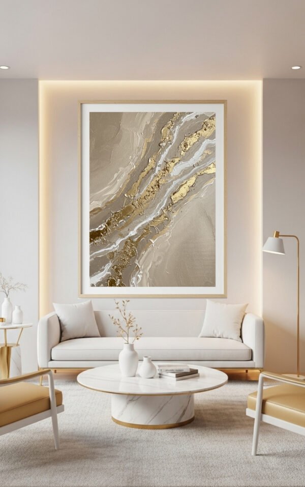 Textured Abstract Luxury Wall Art