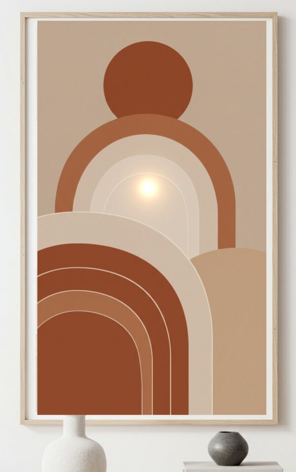 Warm Earthy Abstract Wall Decor
