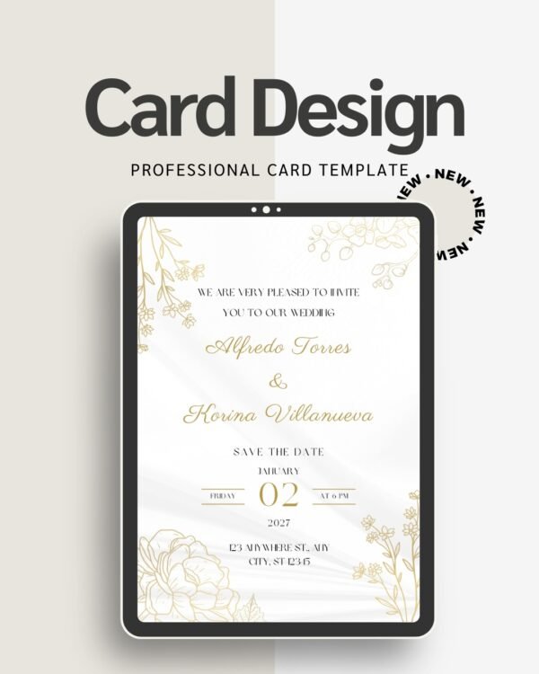 Engagement Party Invitation Digital Download Customizable Wedding Card Design