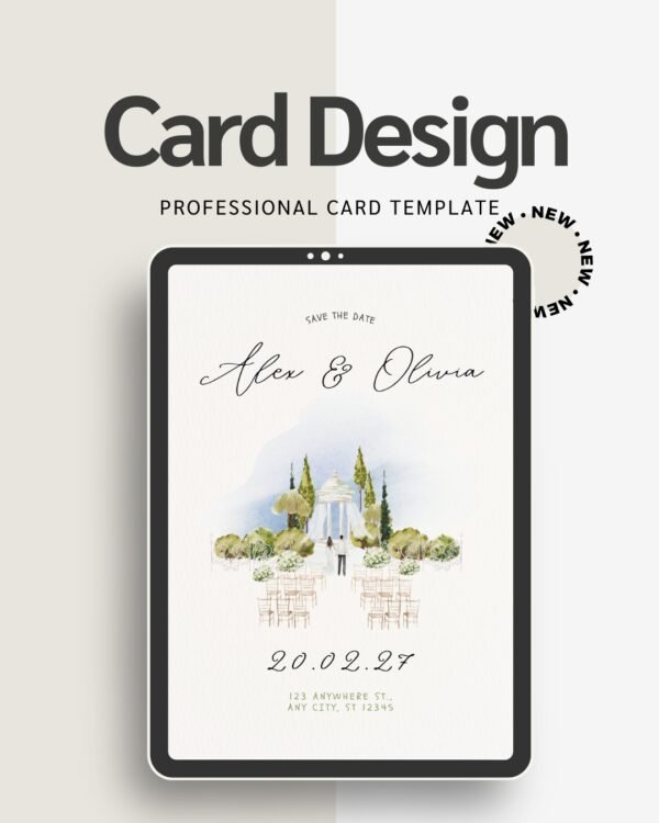 Simple Modern Wedding Invitation | Instant Download | Editable Minimalist Template