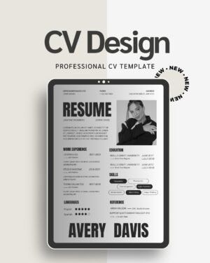cv template, resume template, professional cv, editable cv, ats friendly resume, modern cv design, career growth resume, graduate cv, job application template, minimalist resume, word cv template, canva resume, downloadable cv, interview ready resume, career change cv, creative professional resume