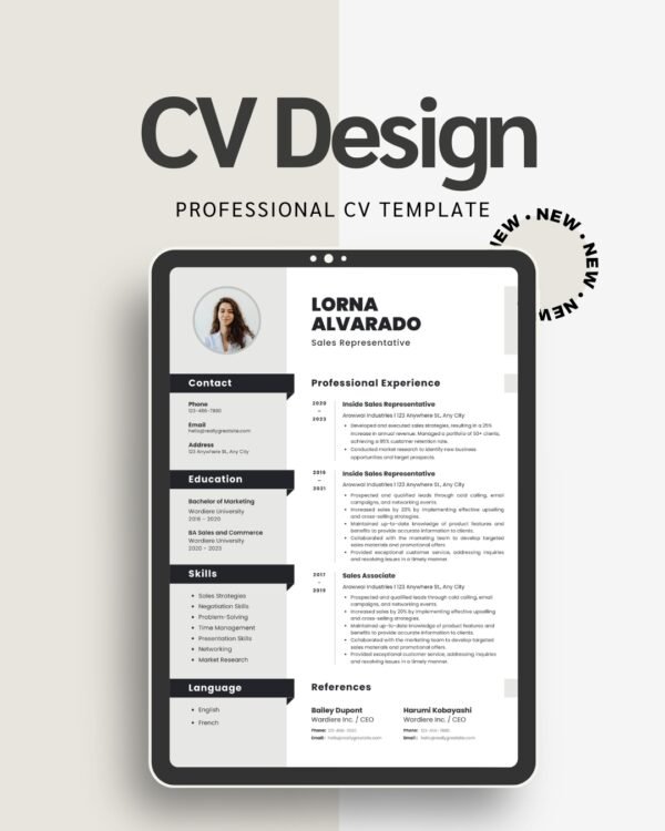 Modern Graduate Resume Template – Start Strong in Job Market