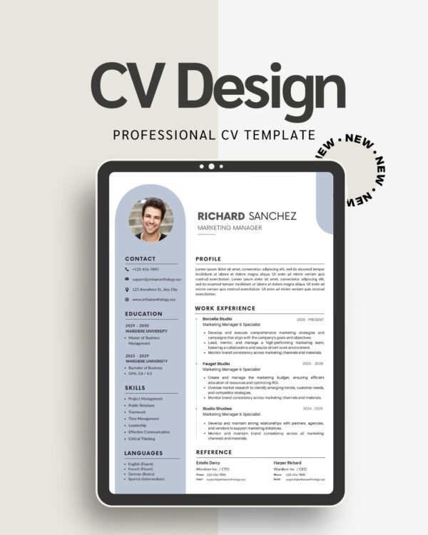 Customizable CV Template – Create Your Career Story