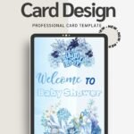 Classic Baby Shower Invitation Customizable Canva Template Instant Download