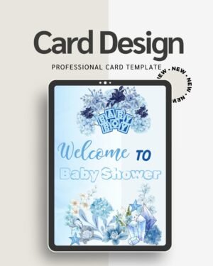 Classic Baby Shower Invitation Customizable Canva Template Instant Download