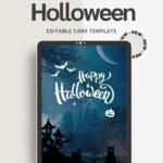 Happy Halloween Party Card | Spooky Printable Invitation Card Download
