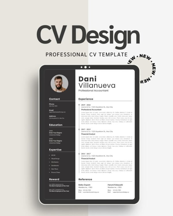 Clean CV Template for Corporate & Academic Applications