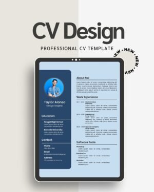 Canva CV Template – Stylish, Editable & Instant Download
