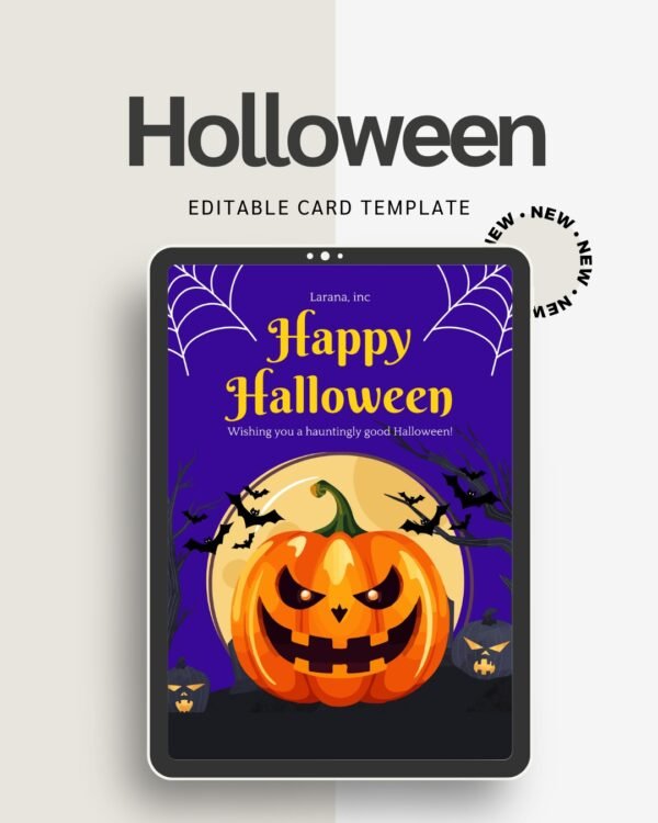 Cute Scary Halloween Card | Printable Greeting for Kids & Teens