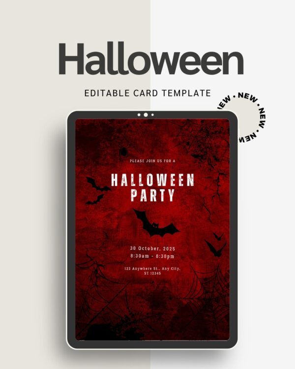 Halloween Card for Social Media | Digital Greeting for Instagram & Email