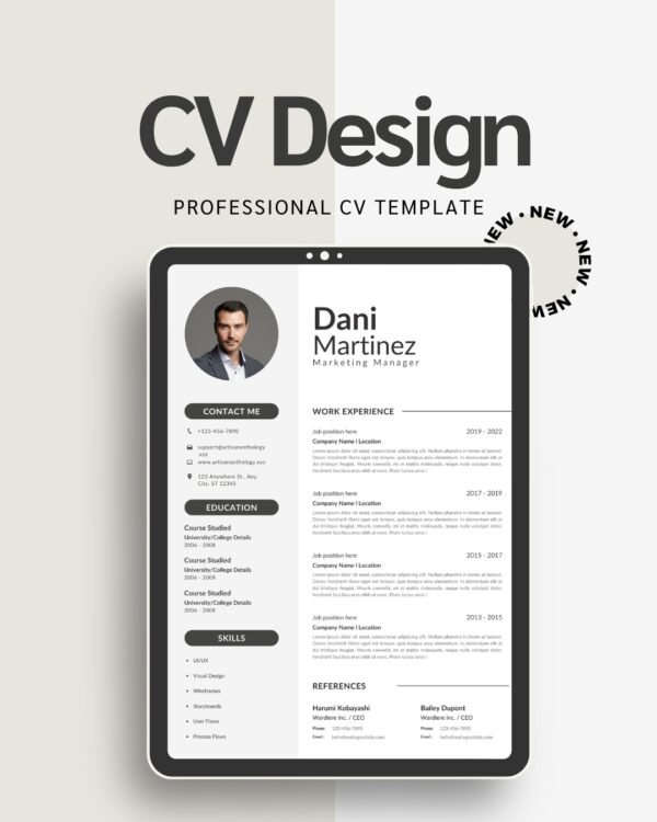 Editable Resume Template for Graduates & Career Starters