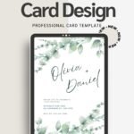 Classic Engagement Invitation | Printable Digital Template | Timeless Wedding Card