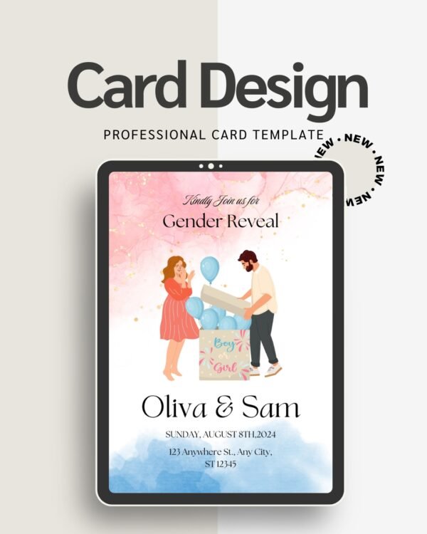 Printable Baby Shower Invitation Editable Canva Template Universal Theme