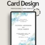 “Elegant Wedding & Engagement Invitation Card Editable Printable Template for Modern Couples”