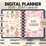 Daily, Weekly, Monthly & Yearly Digital Planner | All-in-One Productivity & Goal-Setting Journal (Goodnotes, iPad, Printable)