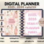 2025–2026 Digital Calendar | Two-Year Planner for Daily, Weekly & Monthly Organization (Goodnotes, iPad, Printable)