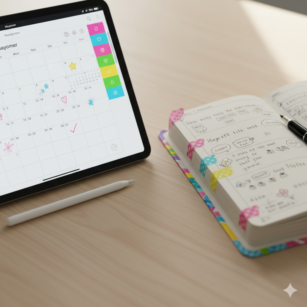 “Digital planner customization vs paper planner creativity – productivity planning tools” by artisan anthology