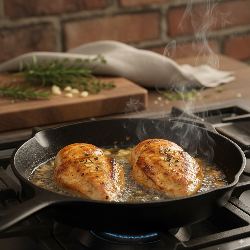 parmesan chicken with creamy sauce, easy chicken dinner recipes, best chicken recipes TikTok, by artisan anthology