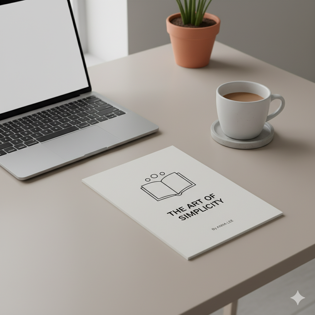 βAesthetic minimalist e-book cover design for entrepreneurs in beige tones. by artisan anthology