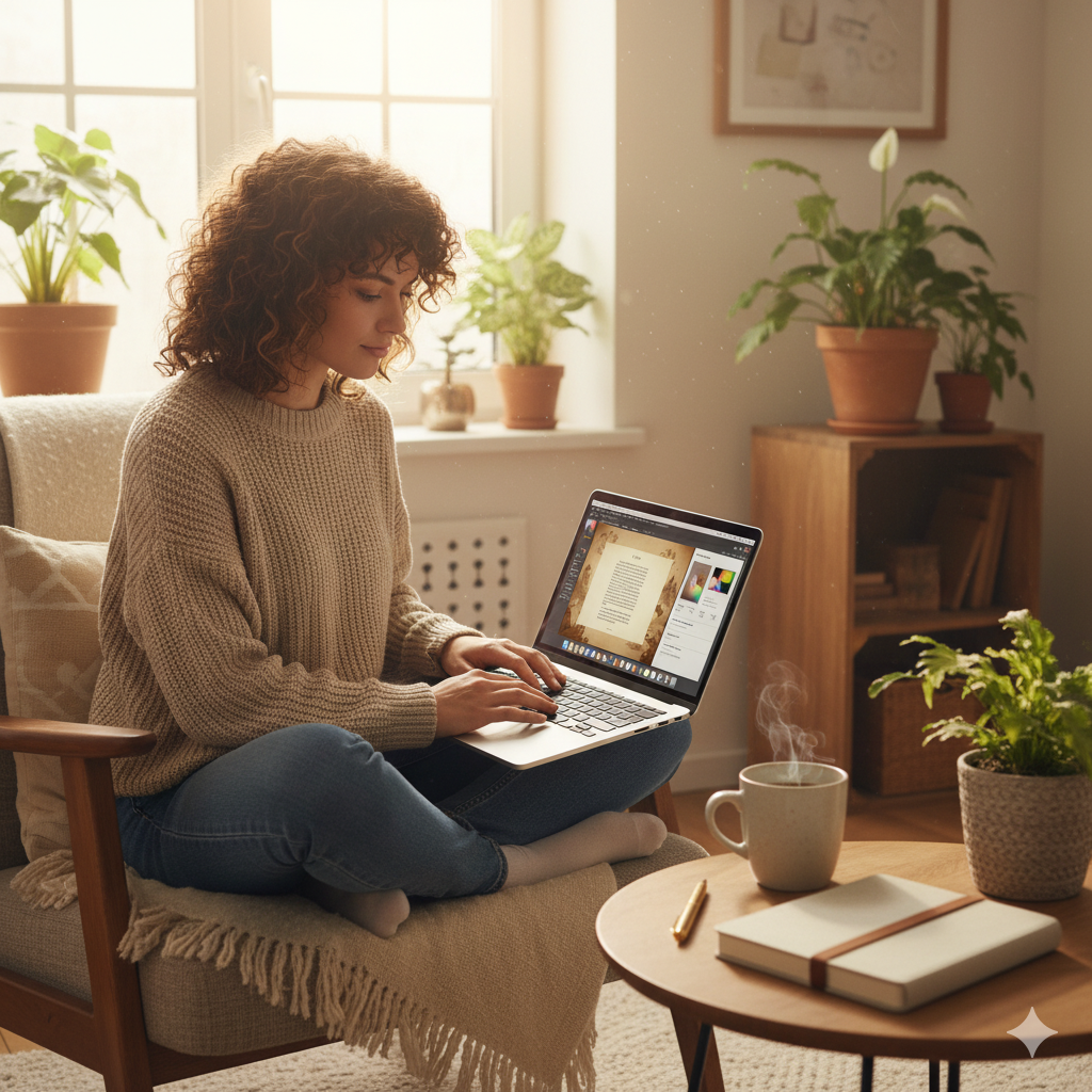 “Author creating e-book marketing strategy for first 100 sales.” by artisan anthology